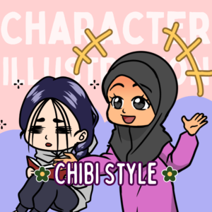Art Commission Character Illustration [Chibi Artstyle]